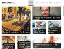 Tablet Screenshot of finetodine.ch